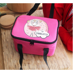 Personalised Princess Ballerina Pink Lunch Bag